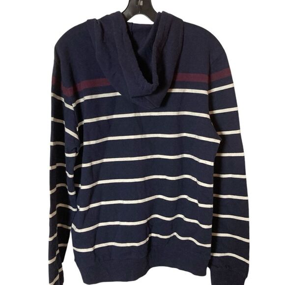 Banana Republic Sweatshirt Men’s Size M Hoodie Pop Stripe New Eclipse - Picture 2 of 6